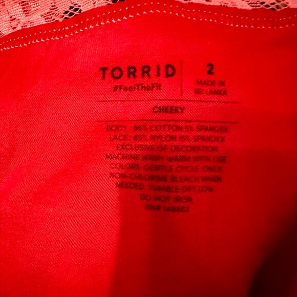 Torrid Red Heart Cheeky Panties 2X - Picture 4 of 4